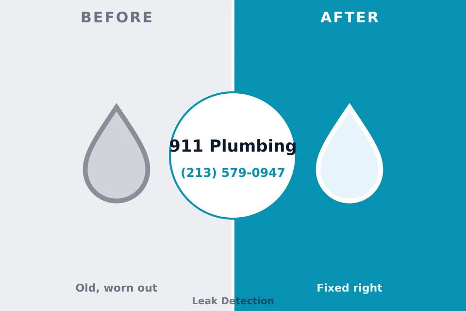 Before and after: plumbing repair LaFayette, GA